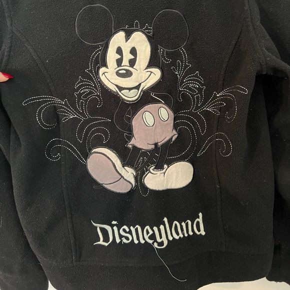 Disneyland fleece zip up w/ Mickey Mouse embroidered - Picture 4 of 8